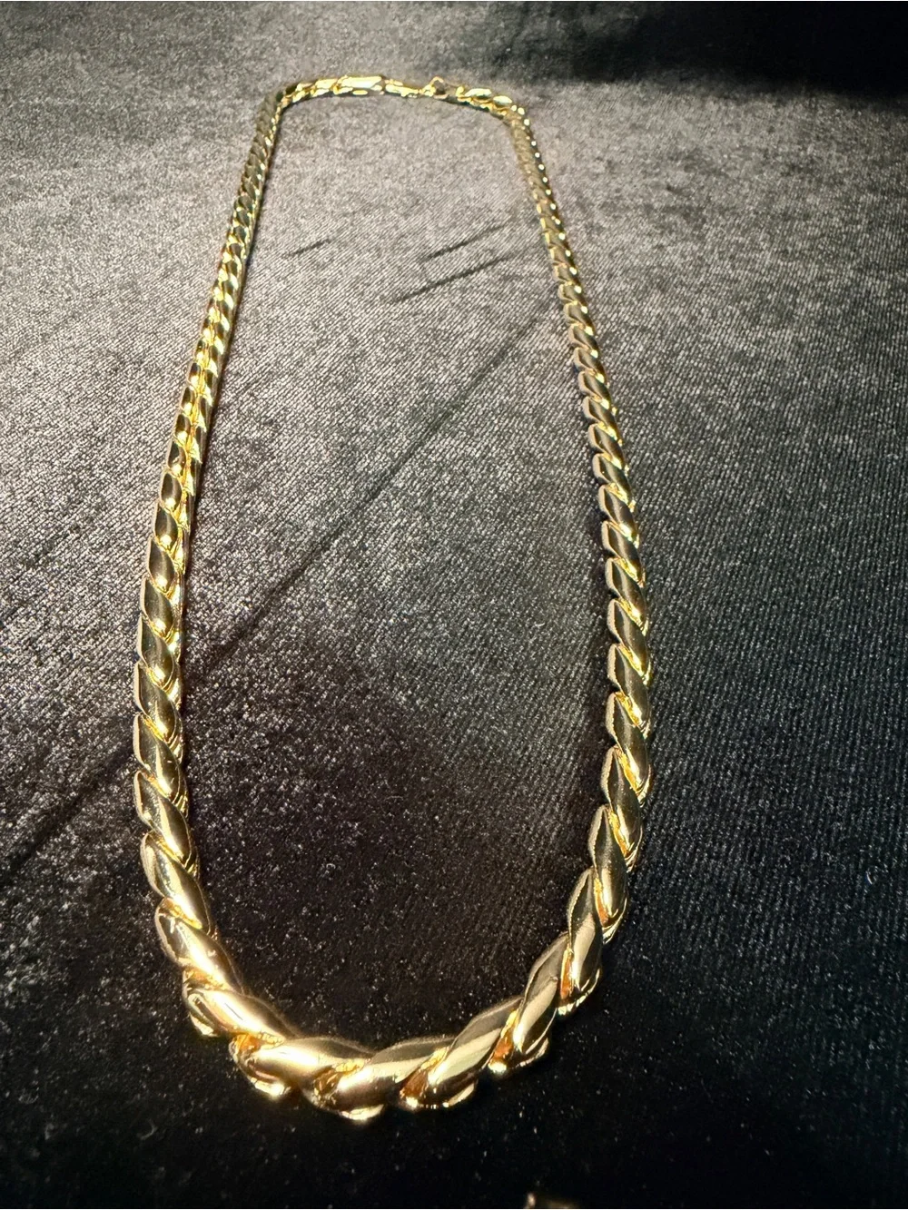 Braided Snake Rope 26in 6.3MM Heavy Chain 14K gold finish. Statement Piece